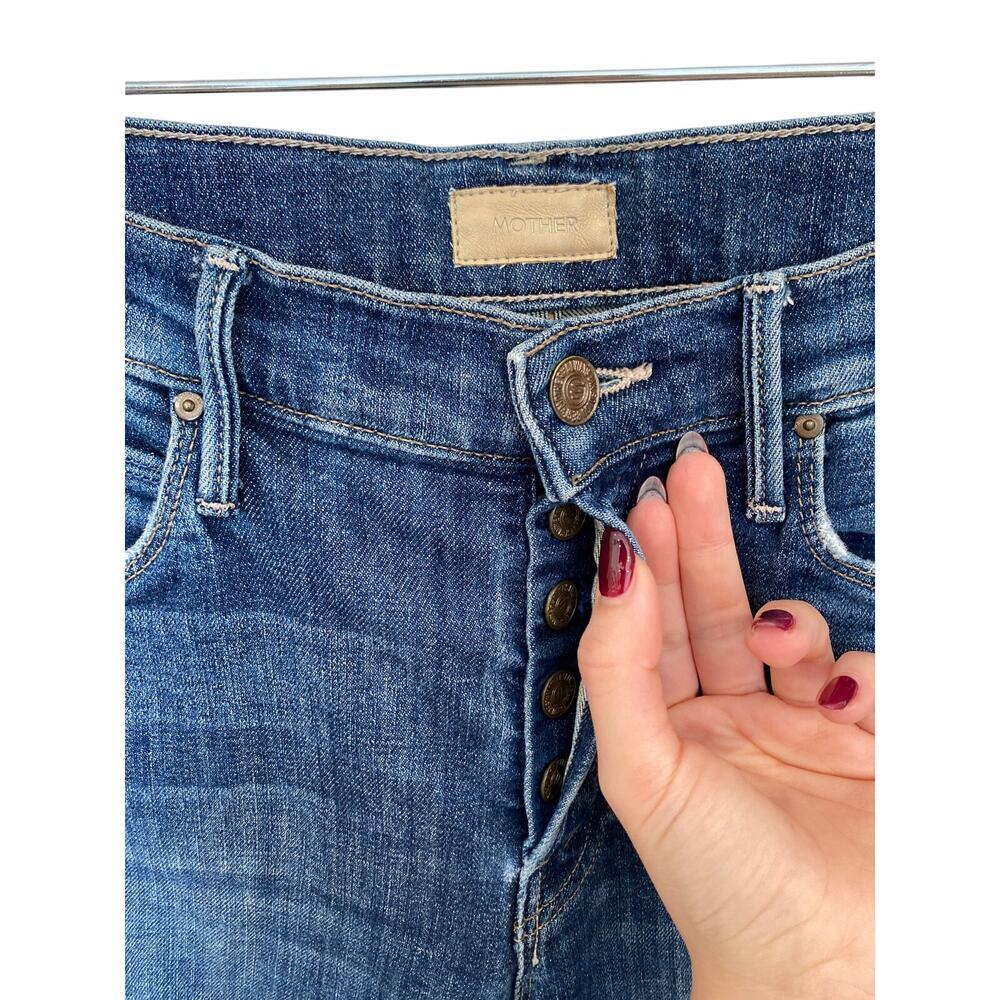 MOTHER The Stunner Chew In Off Duty Dark Blue Wash - Picture 5 of 14